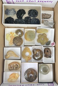 Assortment of Carved Stone Objects