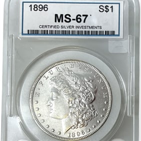 1896-P U.S. Morgan Silver Dollar Coin