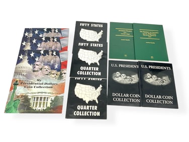 Assortment of Modern U.S. Coins in Albums