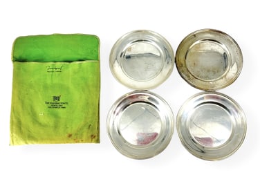 Four S. Kirk & Son Sterling Plates