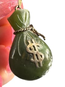 Jade Money Bag Charm