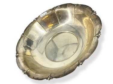 Lovely Vintage Sterling Silver Bowl Engraved "Lotus"