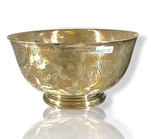Signed "Tiffany & Co Makers Sterling Silver Revere Bowl 22970 M"