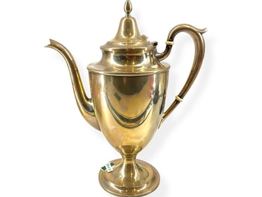 Lovely Sterling Silver Coffeepot w/Ivory Bands **See Ivory Selling Parameters Below Please**
