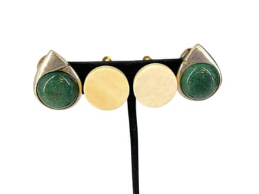 Ivory Disk Earrings and Vintage Silver Earrings **See Ivory Selling Parameters Below Please