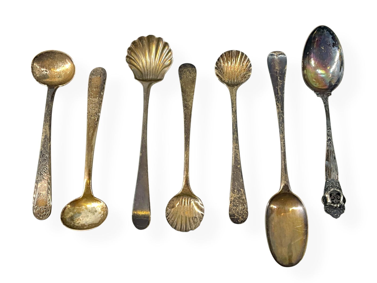 Seven Early Vintage Silver Spoons (1 of 8)