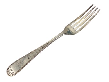 Impressive, Early American Baltimore Coin Silver Spoon - S. Kirk & Son 10/15 Mark - Circa 1840's?