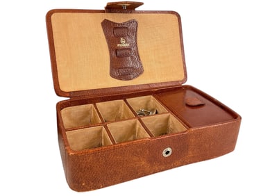 Spanish Made Lambskin Trinket Box w/Contents