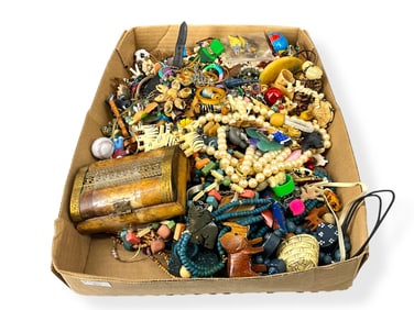 Box Lot Of Jewelry & Accessories