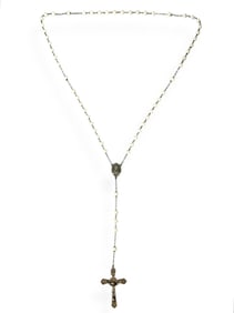 Lovely Vintage Silver Rosary