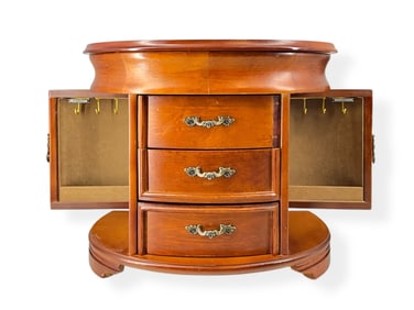Tall Wooden Jewelry Box