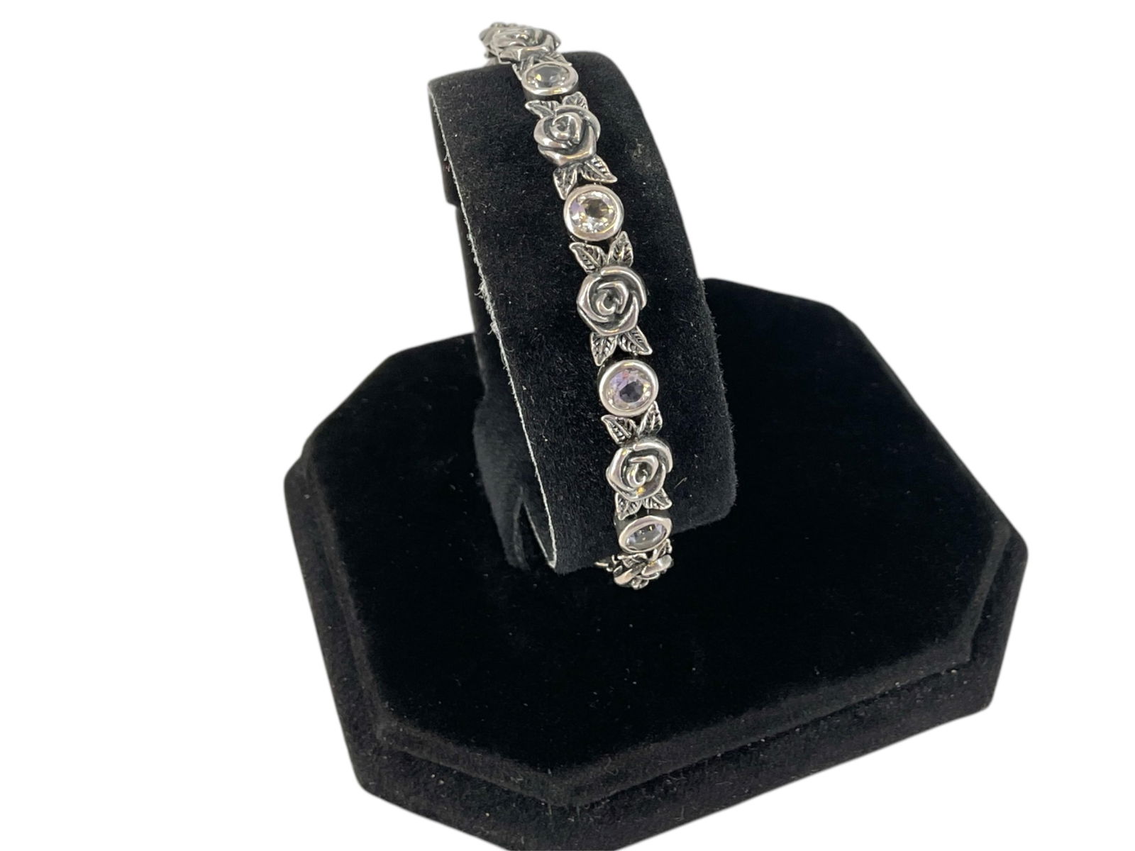 Sterling Silver Roses Bracelet (1 of 5)