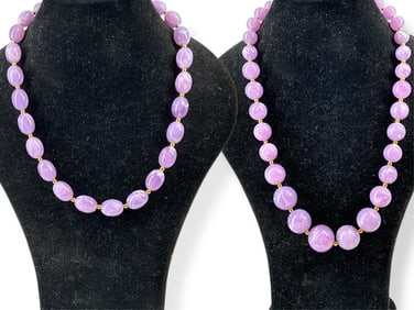 Joan Rivers Purple Bead Necklaces