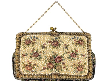 Vintage Embroidered Clutch Purse