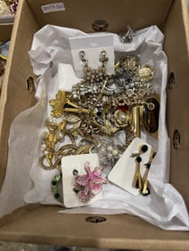 Vintage Fashion Jewelry Fun Including Stamped "Coro" Earrings