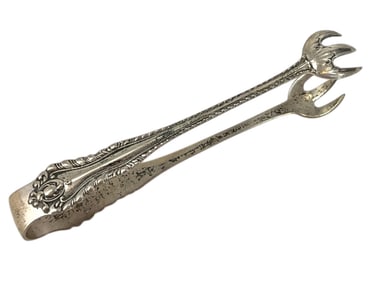 Vintage "Birks" Sterling Silver Sugar Tongs in the Mazarin Pattern