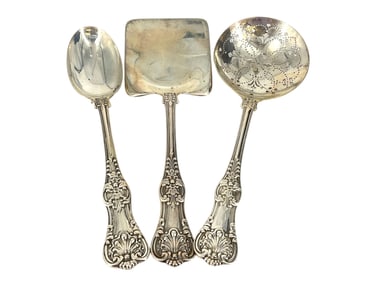 Tiffany & Company English King Pattern Sterling SIlver Serving Accessories