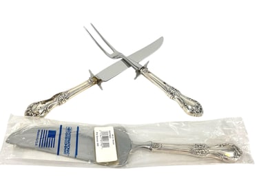 International Sterling Company Wild Rose Sterling Handled Accessories