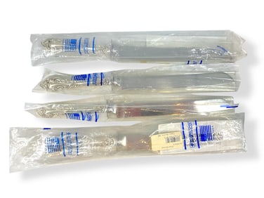 (4) Sterling Handled Cake Knives