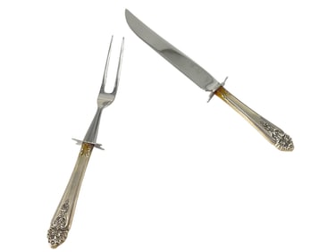 International Sterling Handled Carving Set