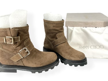 New Jimmy Choo Boots In Box With Dust Bag & Box