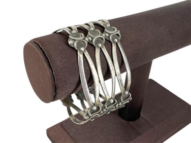 TAXCO Sterling Silver Cuff Bracelet