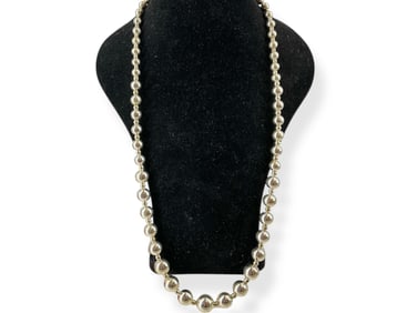 Sterling Silver Bead Necklace