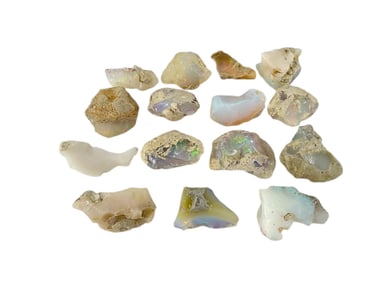 (15) Loose Raw Uncut Opals