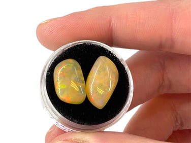 (2) Loose Opal Cabochons