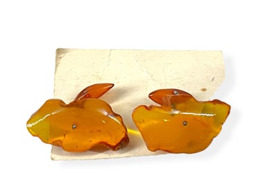 Interesting Amber Cufflinks
