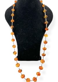 Amber Beaded 36î Long Necklace