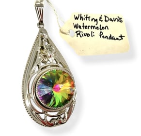 Colorful Pendant Attributed to Whiting & Davis