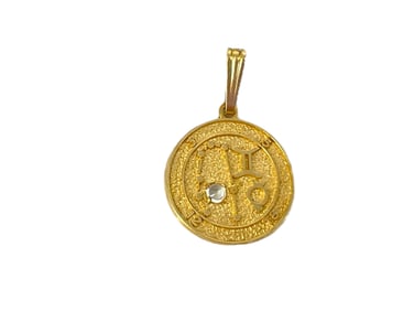 14kt Yellow Gold Gemini Pendant