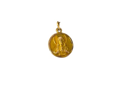 Delicate Religious Pendant in Gold