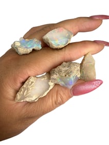 (5) Loose Raw Uncut Opals