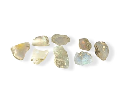 (8) Loose Raw Uncut Opals