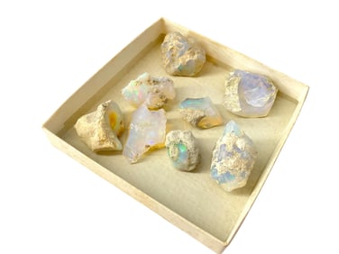 (8) Loose Raw Uncut Opals