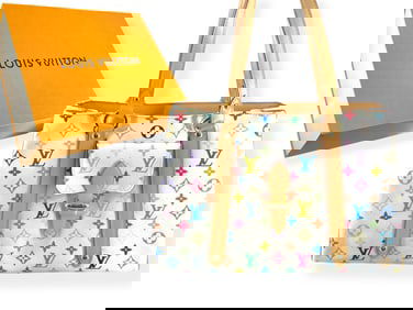 Vintage Louis Vuitton Multicolor Murakami Aurelia MM Handbag