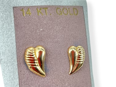 Pair of 14kt Yellow Gold Earrings