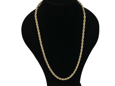 14kt Yellow Gold Rope Chain