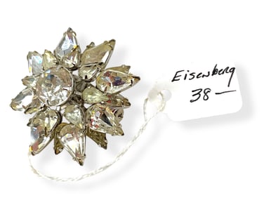 Eisenberg Original Vintage Crystal Brooch