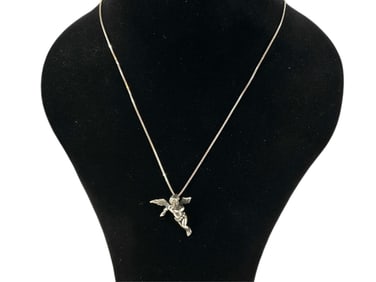 Sterling Silver Angel Necklace