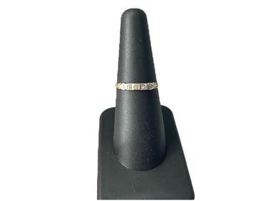 10kt Yellow Gold Ring with Diamonds