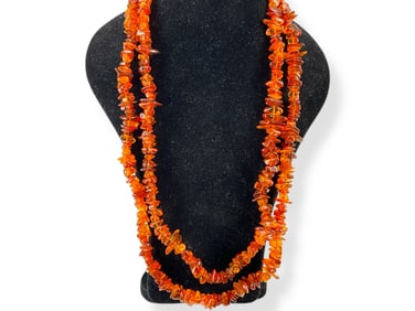 Opera-Length Amber Necklace