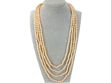 Four-Strand Freshwater Pearl Necklace