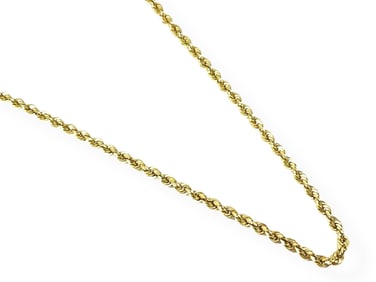 10kt Yellow Gold Rope Chain