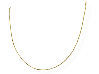 14kt Yellow Gold Rope Chain Necklace