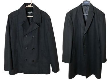 (2) Menís Trench Coats