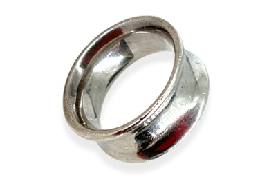 Sleek and Stylish Sterling Ring