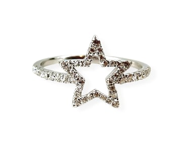 14kt White Gold Diamond Ring